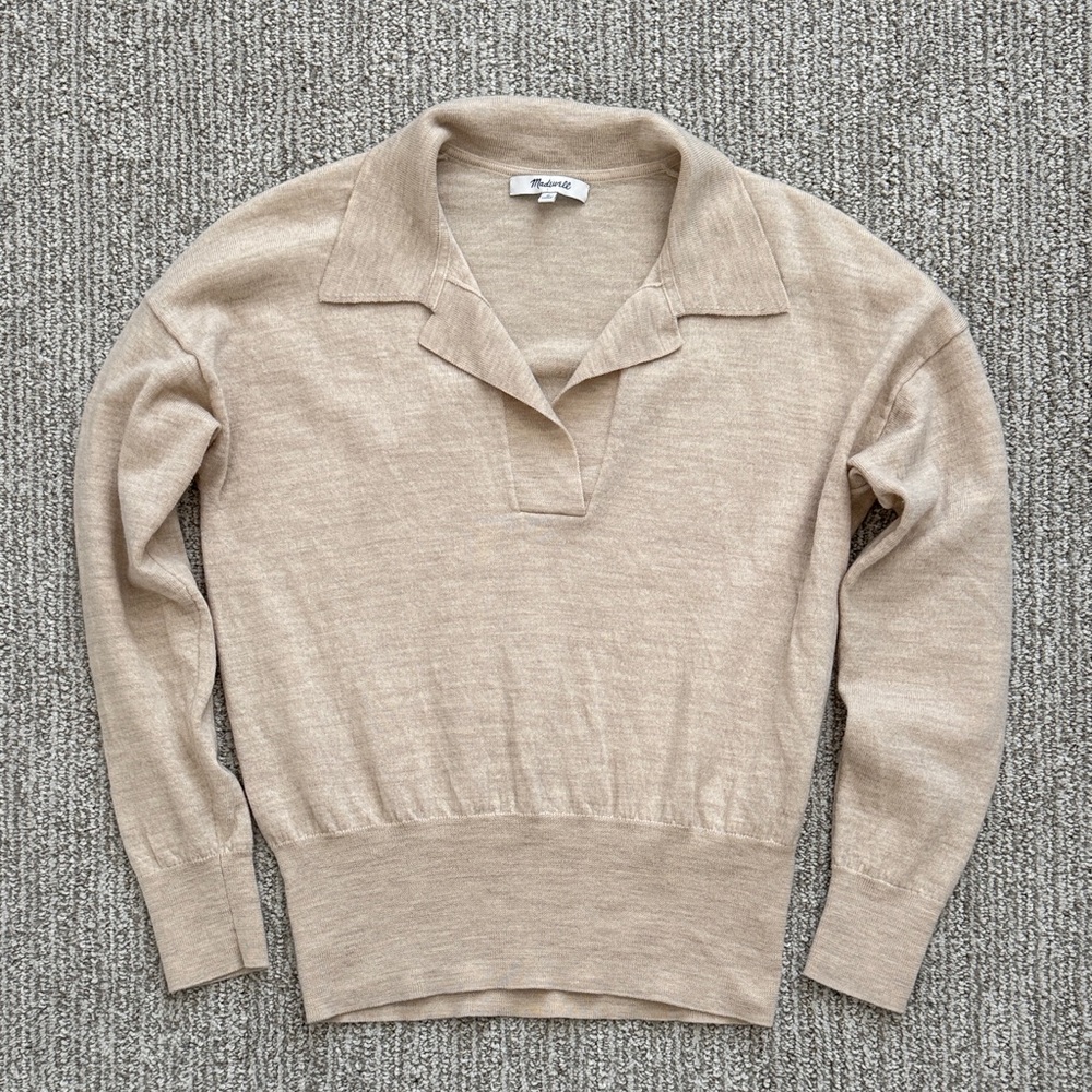 Madewell Polo Merino Wool Sweater